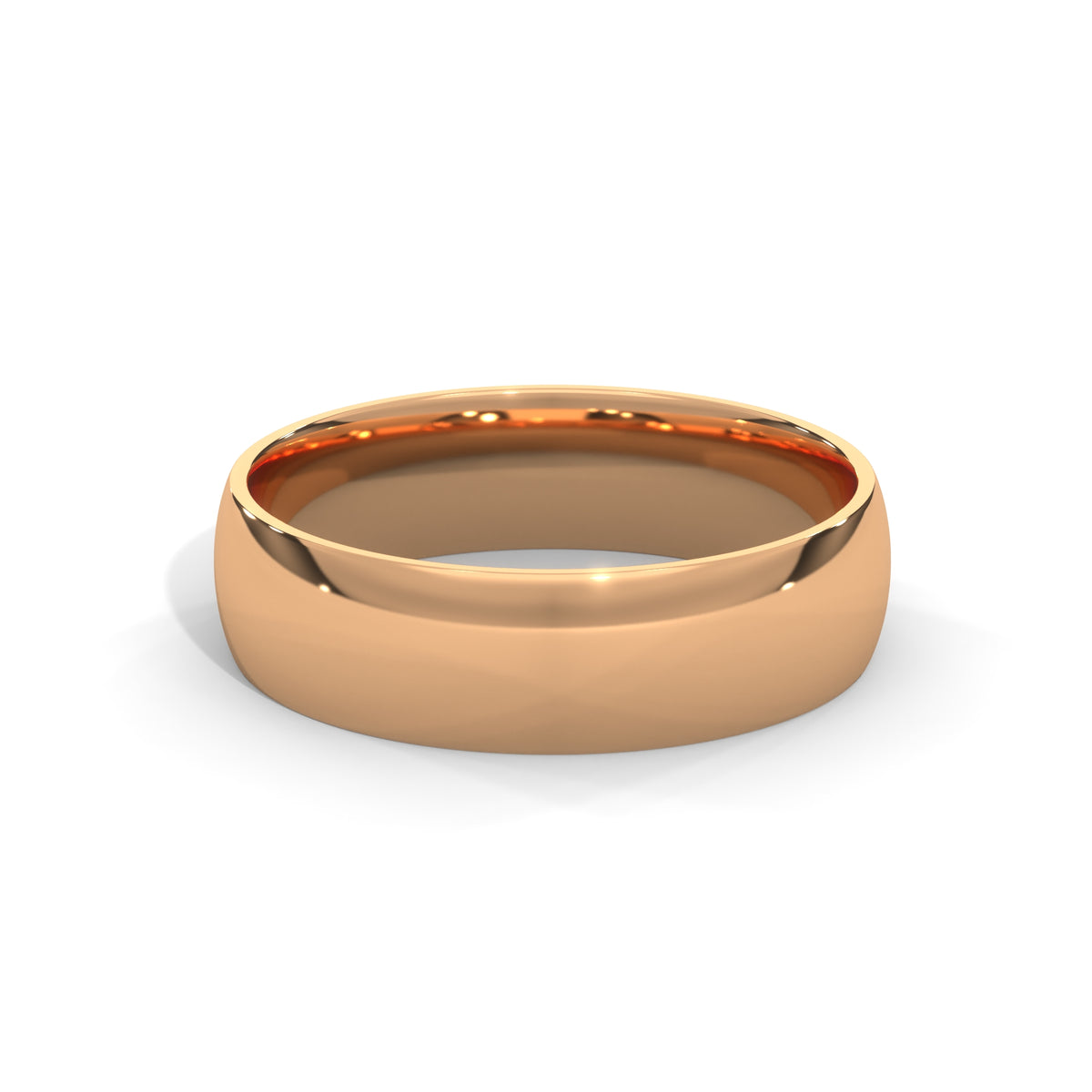 Polished Arc Classic Band Ring