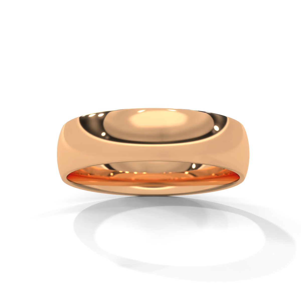 Polished Arc Classic Band Ring