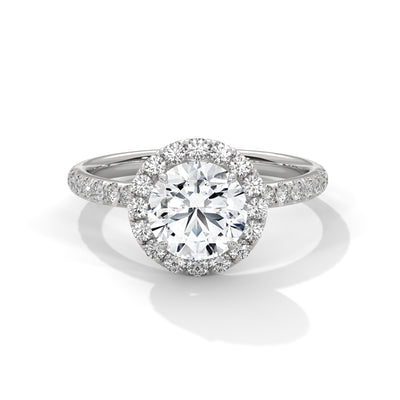Celestial Halo Solitaire Ring — IGI Certified Diamond Jewellery | My Carat India