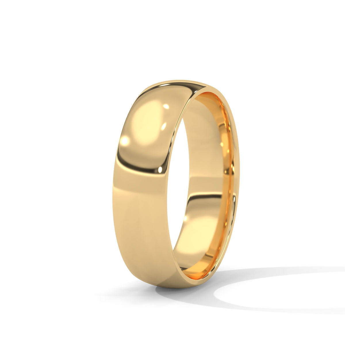 Polished Arc Classic Band Ring
