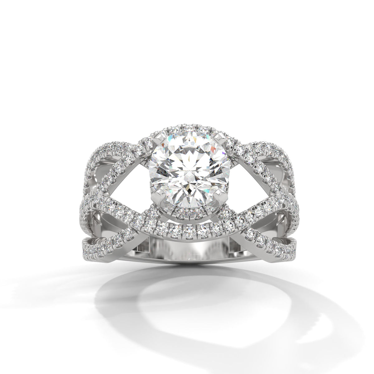 Infinity Braid Diamond Ring