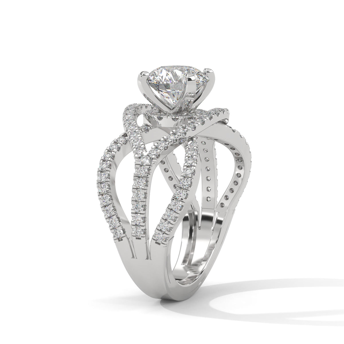 Infinity Braid Diamond Ring
