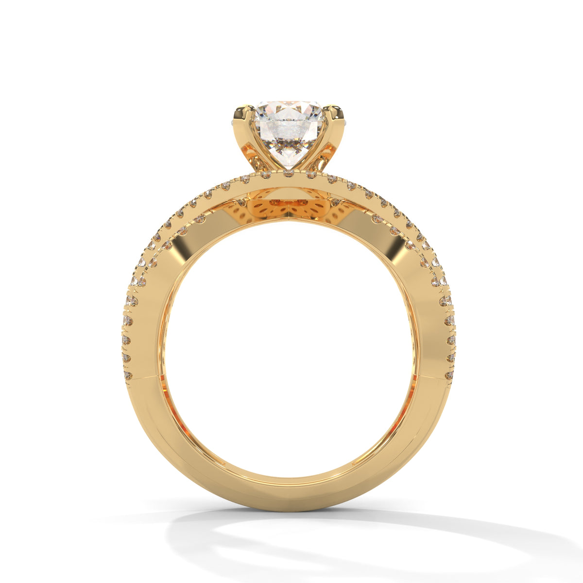 Infinity Braid Diamond Ring