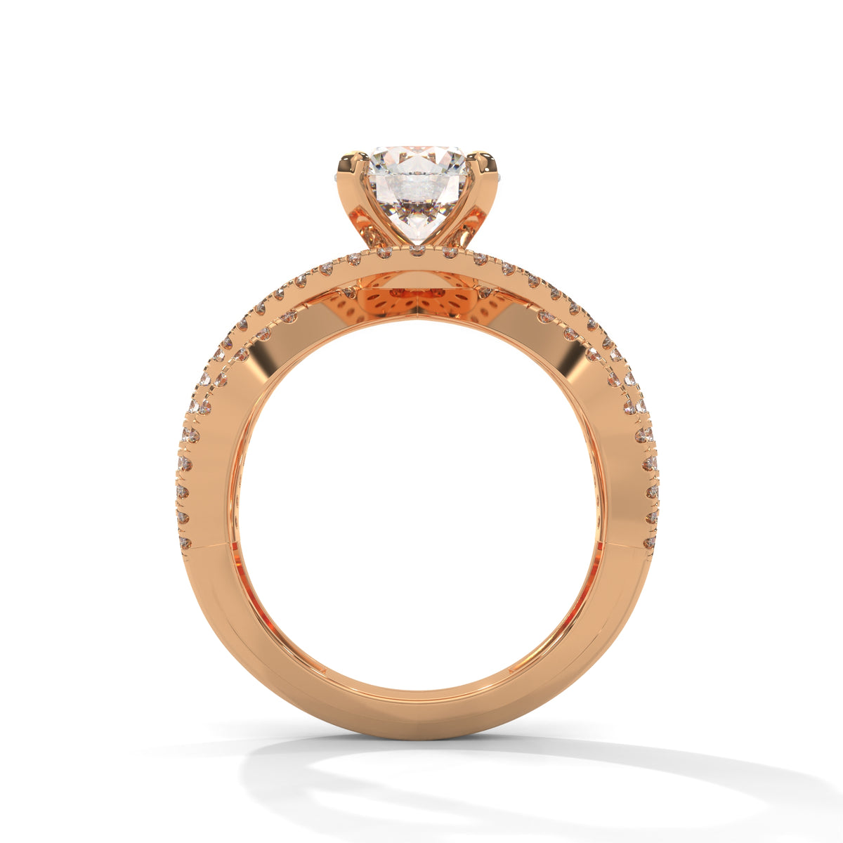 Infinity Braid Diamond Ring