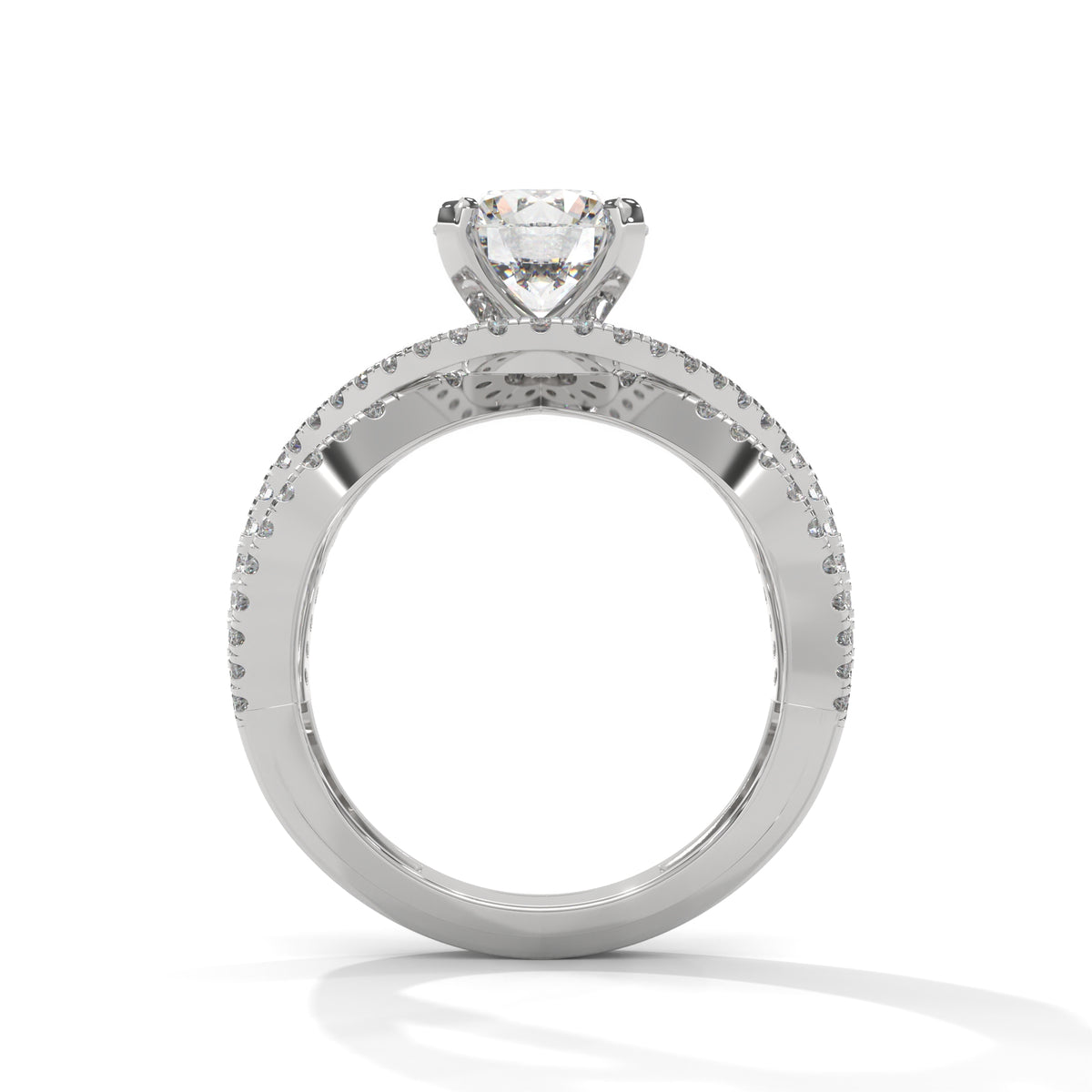 Infinity Braid Diamond Ring