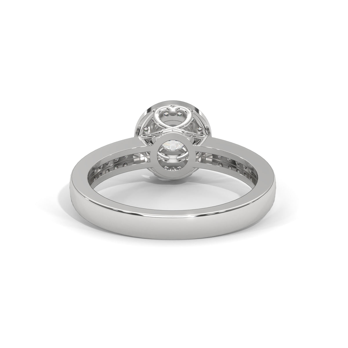 Radiant Halo Solitaire Ring