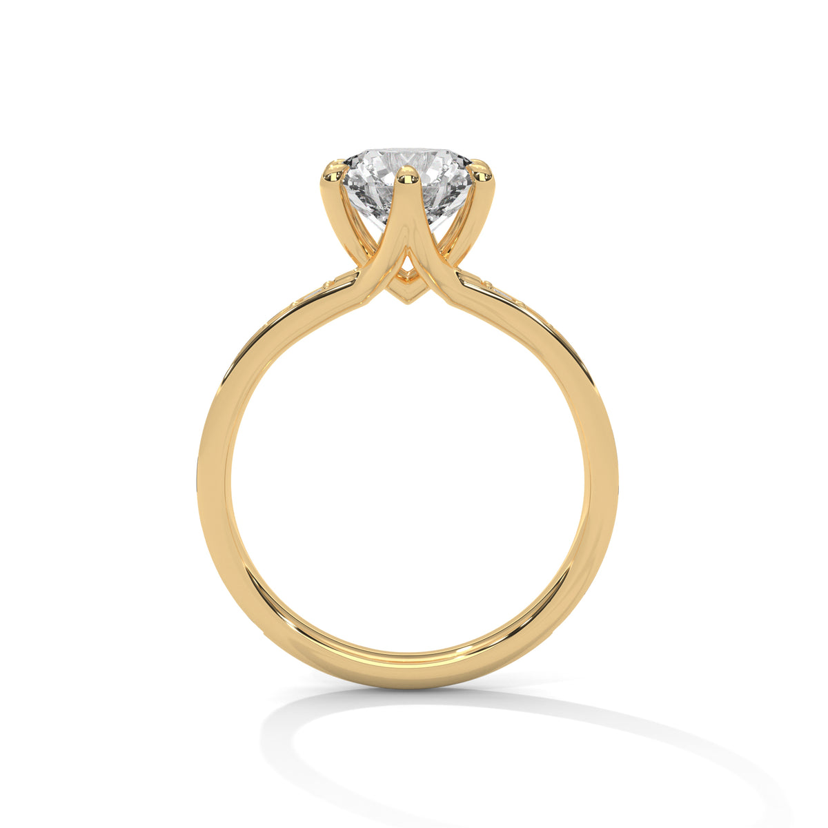 Crown Radiance Solitaire Ring