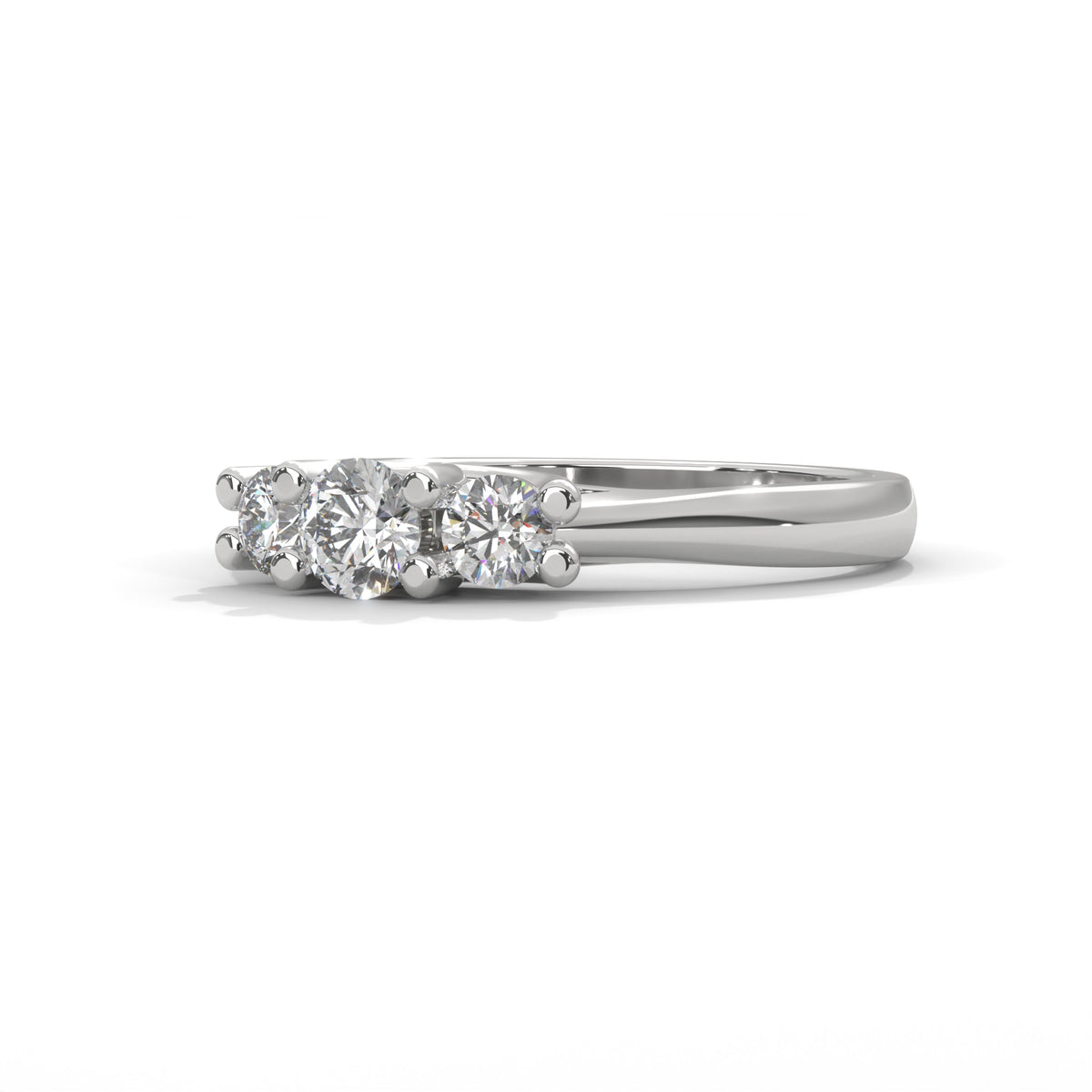 Celestial Trio Solitaire Ring