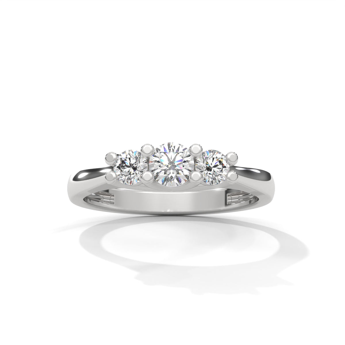 Celestial Trio Solitaire Ring