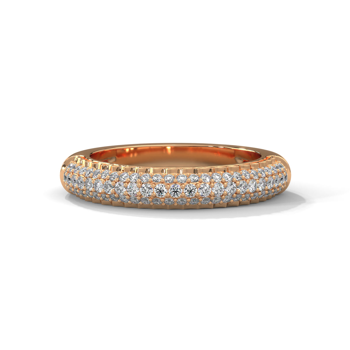 Pave Cascade Diamond Band Ring