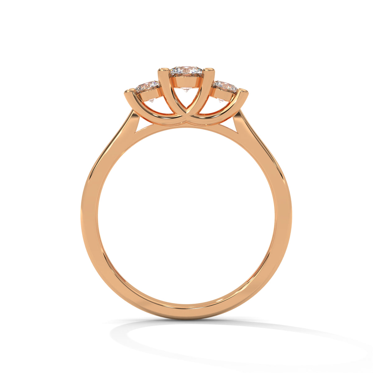 Celestial Trio Solitaire Ring