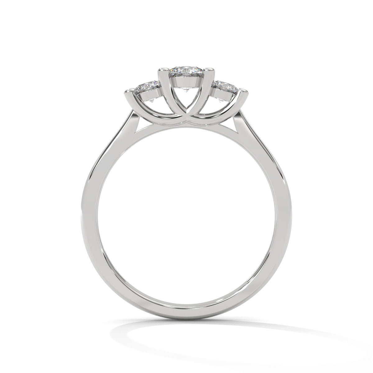 Celestial Trio Solitaire Ring