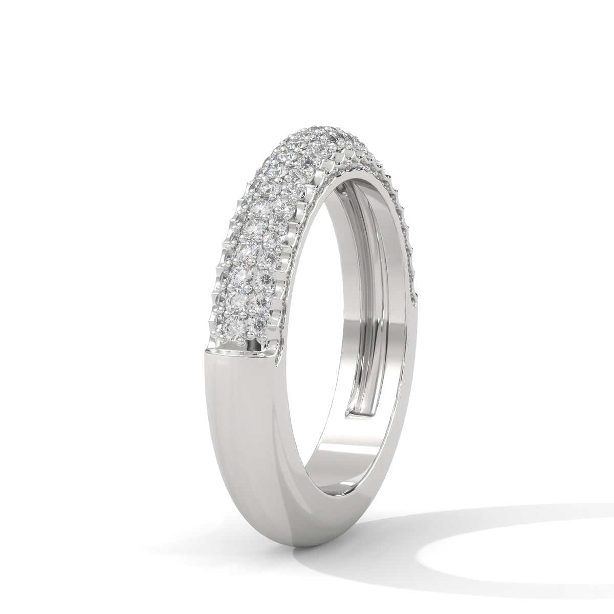 Pave Cascade Diamond Band Ring