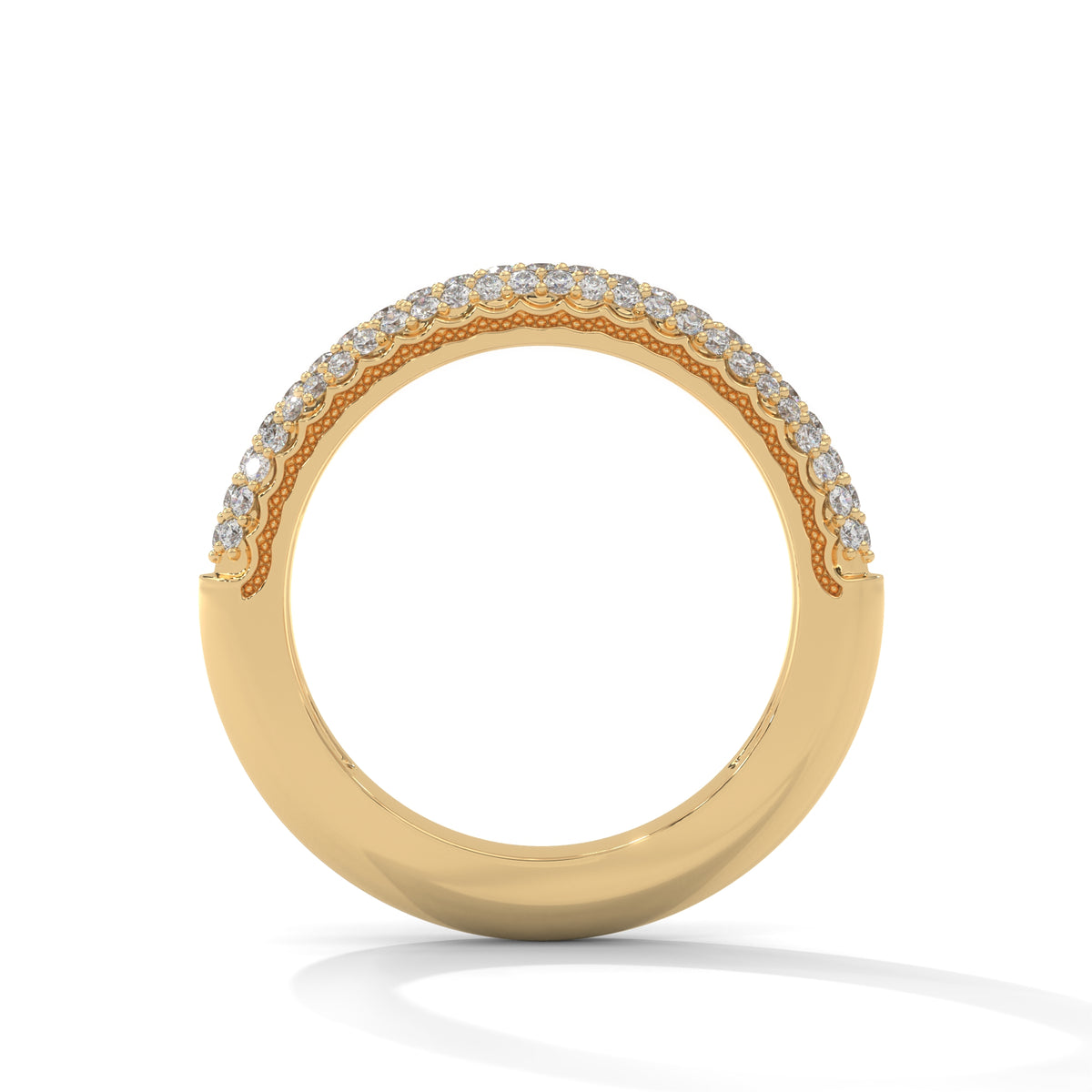 Pave Cascade Diamond Band Ring