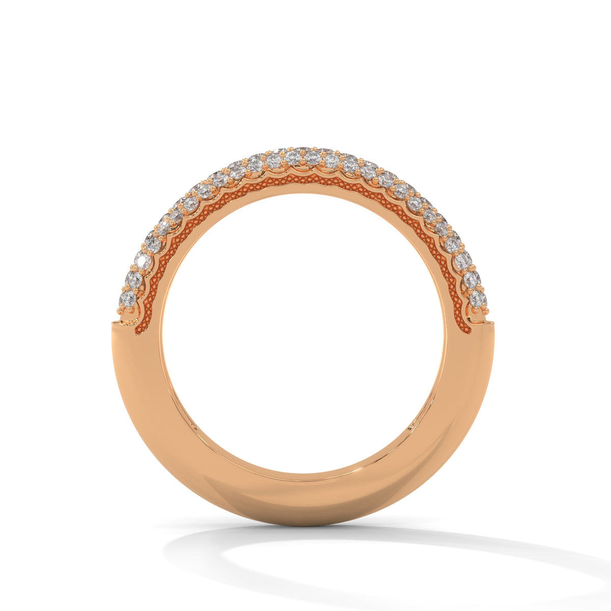 Pave Cascade Diamond Band Ring