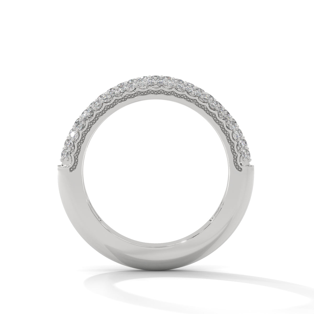 Pave Cascade Diamond Band Ring