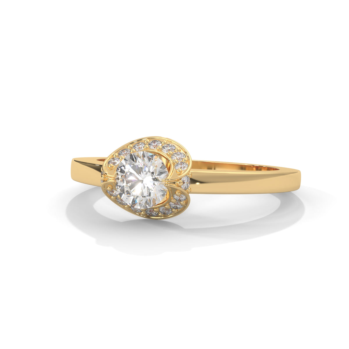 Celestial Bloom Halo Ring