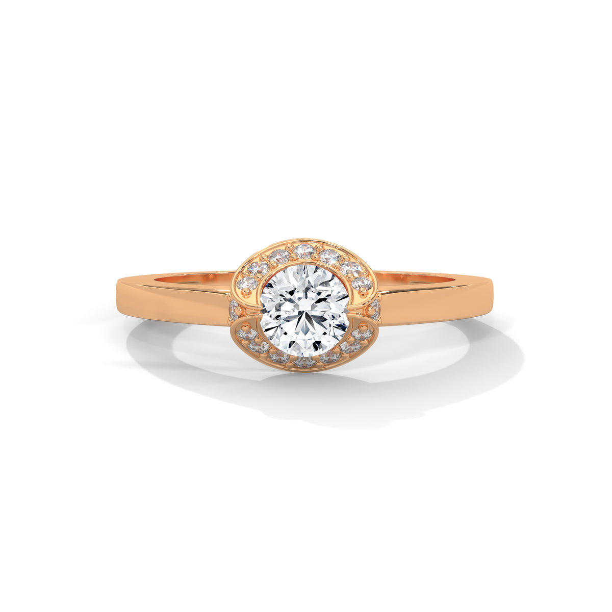 Celestial Bloom Halo Ring