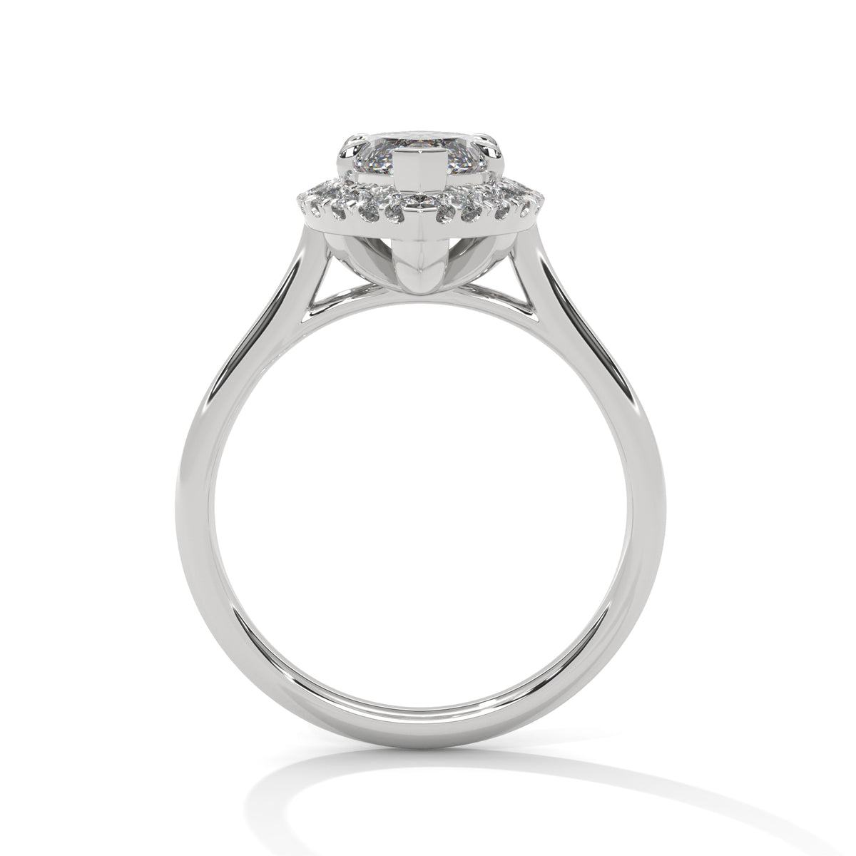Celestial Marquise Halo Ring