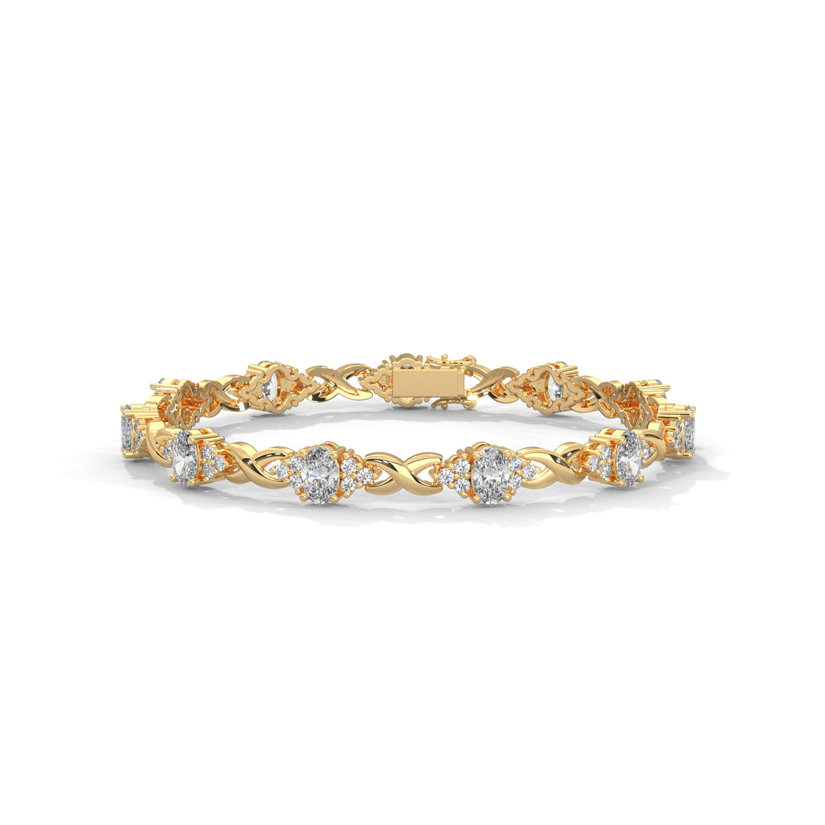 Midnight Bloom Infinity Bracelet
