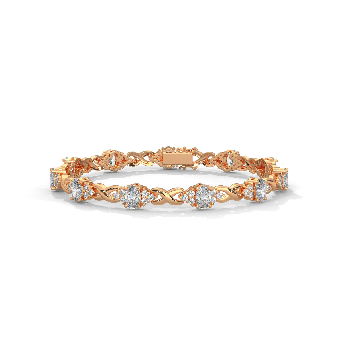 Midnight Bloom Infinity Bracelet