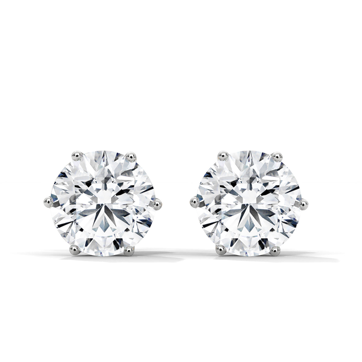 Crowned Brilliance Solitaire Studs