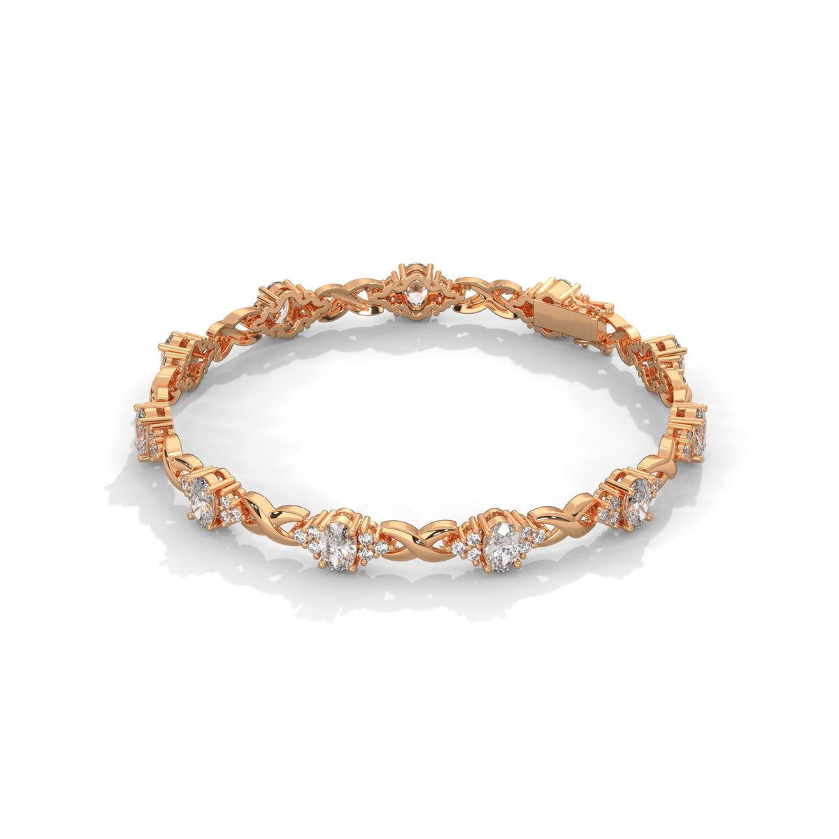 Midnight Bloom Infinity Bracelet