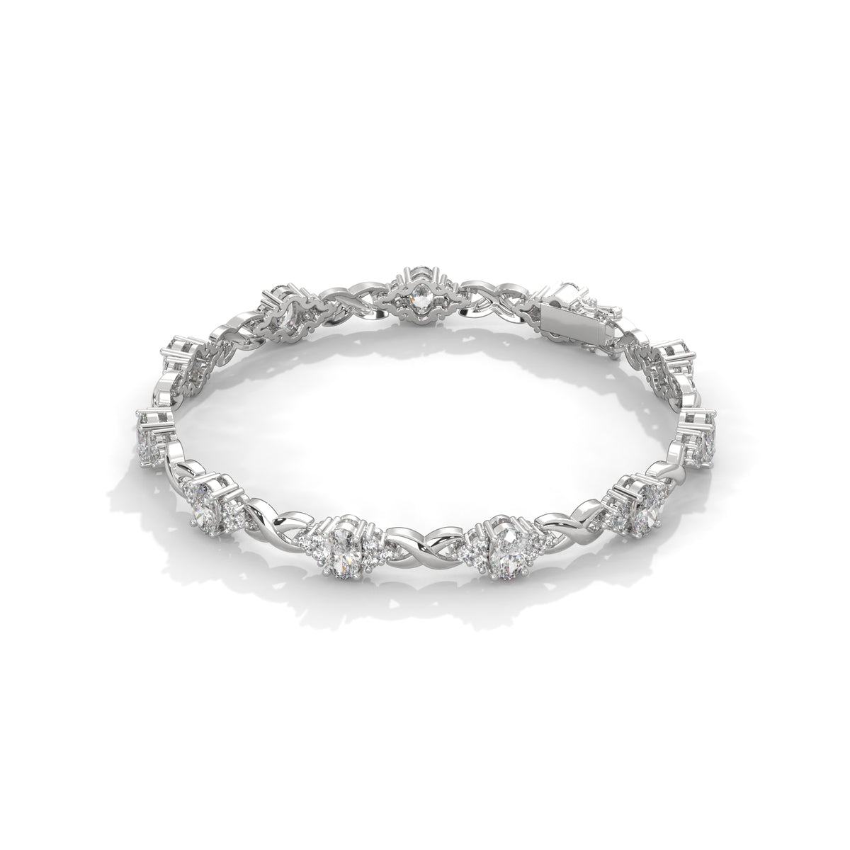 Midnight Bloom Infinity Bracelet