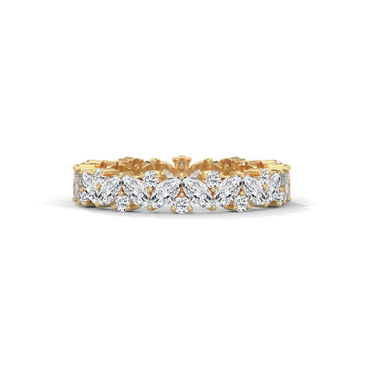 Marquise Waltz Eternity Ring — IGI Certified Diamond Jewellery | My Carat India