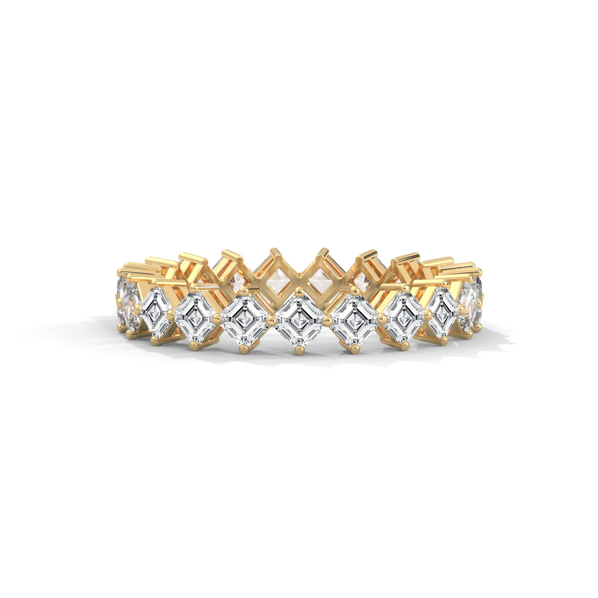 Cascading Squares Eternity Ring