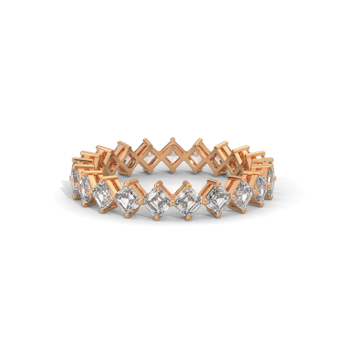 Cascading Squares Eternity Ring