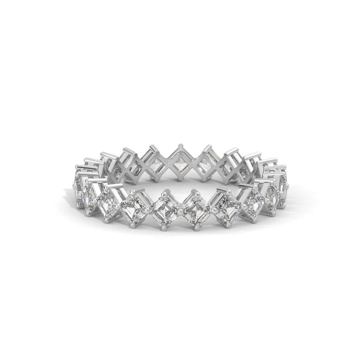 Cascading Squares Eternity Ring