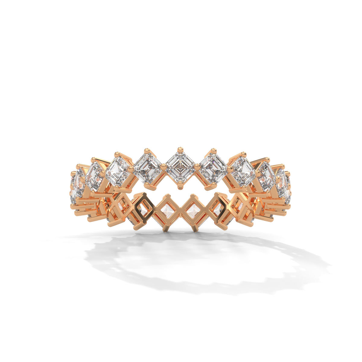 Cascading Squares Eternity Ring