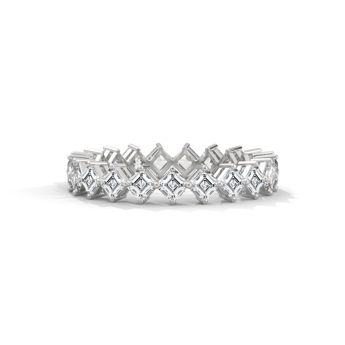 Cascading Squares Eternity Ring