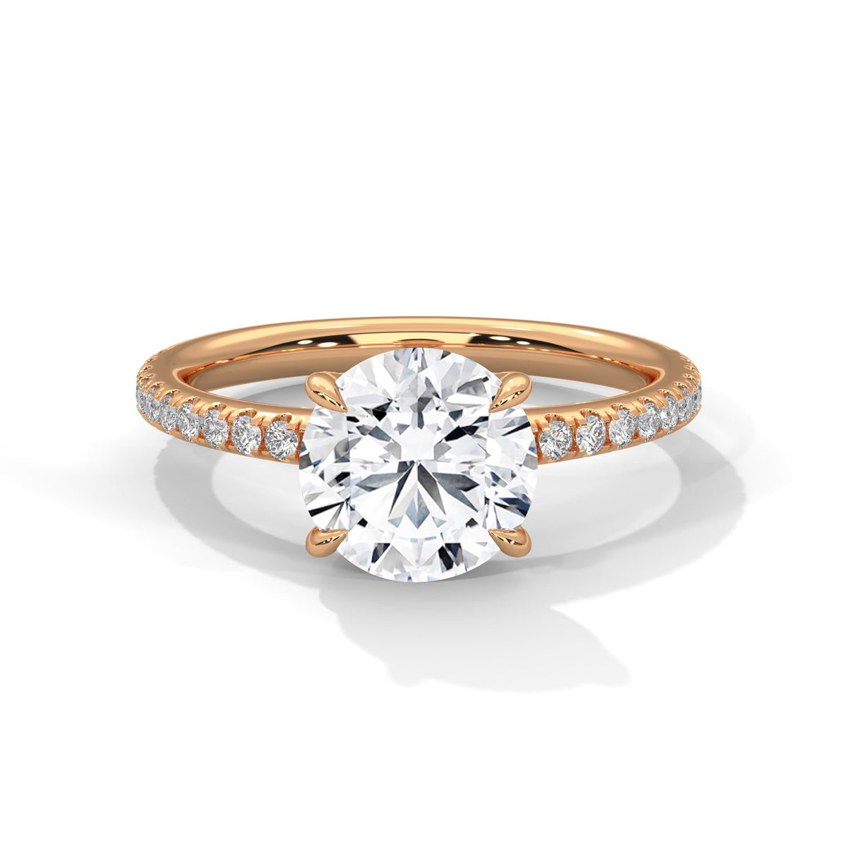 Celestial Crown Solitaire Ring