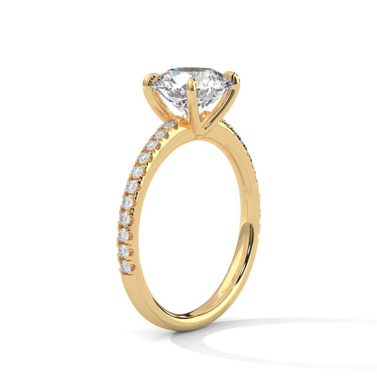 Celestial Crown Solitaire Ring