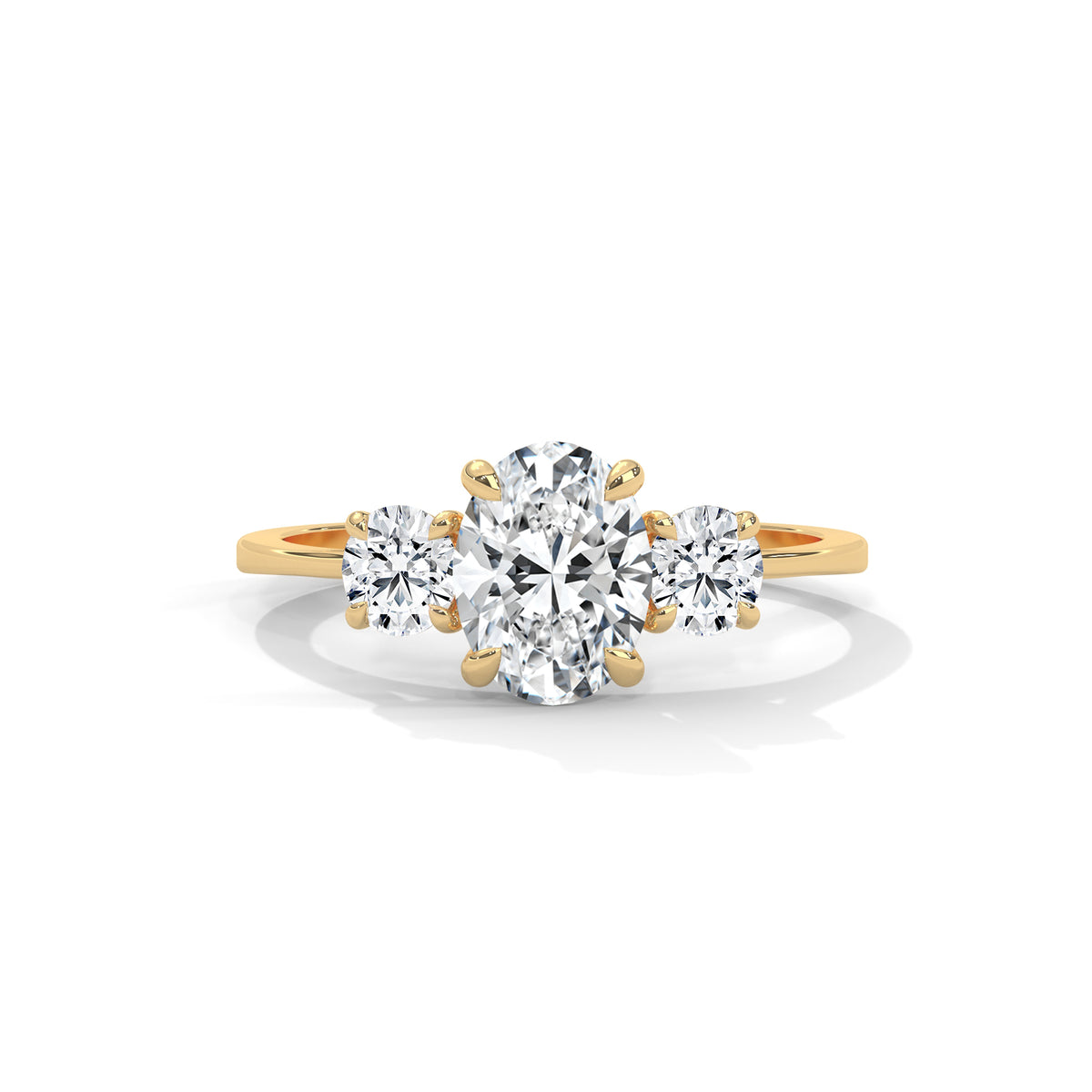 Oval Reverie Three-Stone Ring