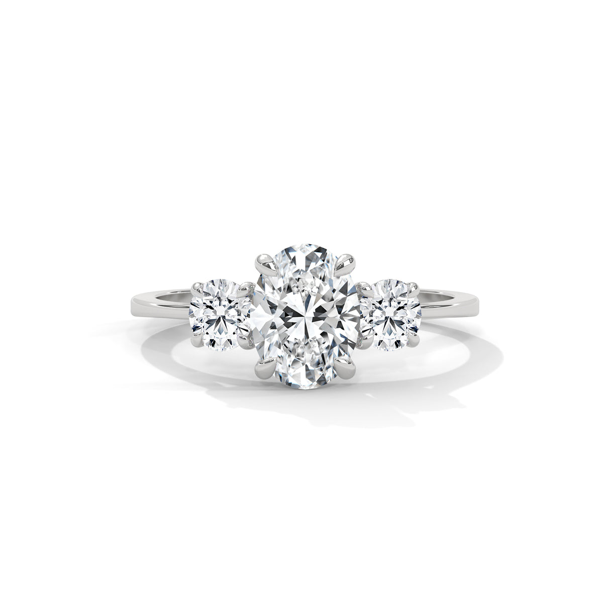 Oval Reverie Three-Stone Ring