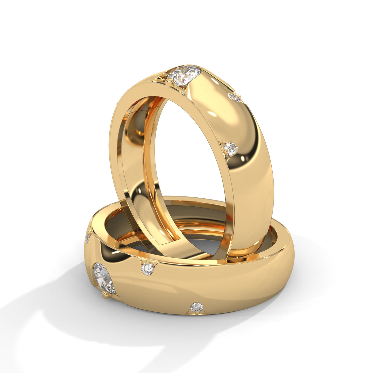 Stellar Orbit Solitaire Ring
