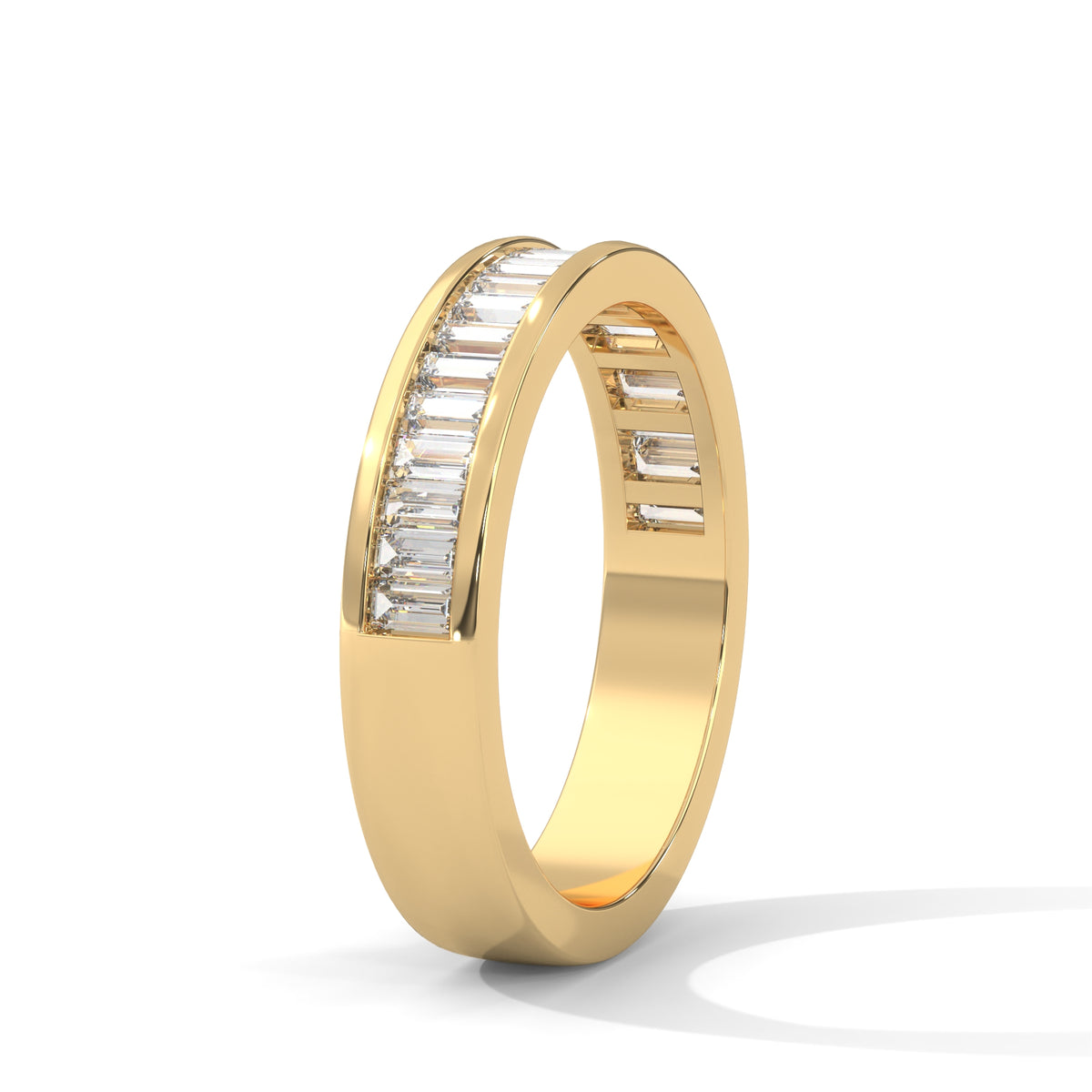 Glacier Channel Baguette Ring