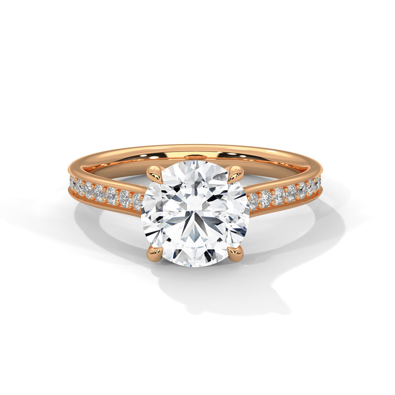 Celestial Crown Solitaire Ring
