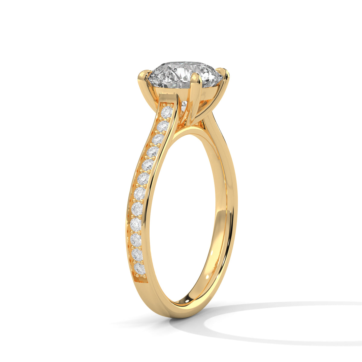 Celestial Crown Solitaire Ring