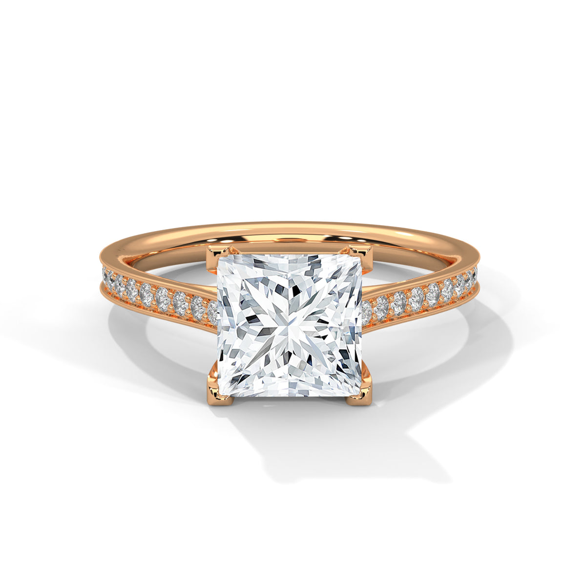 Royal Pave Solitaire Ring