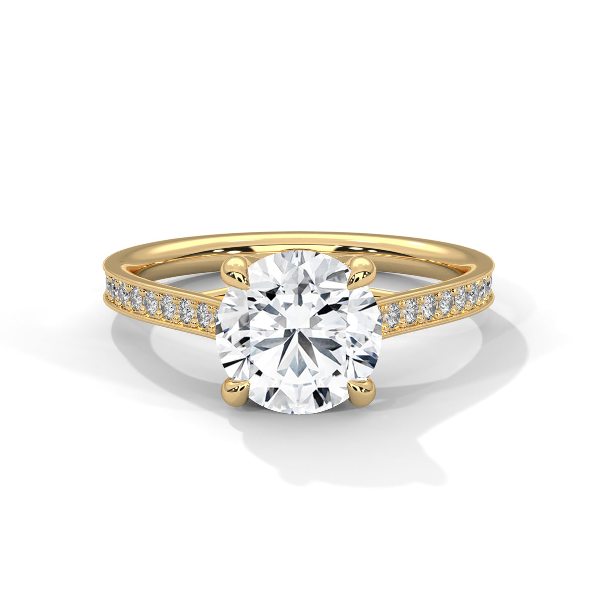 Celestial Crown Solitaire Ring