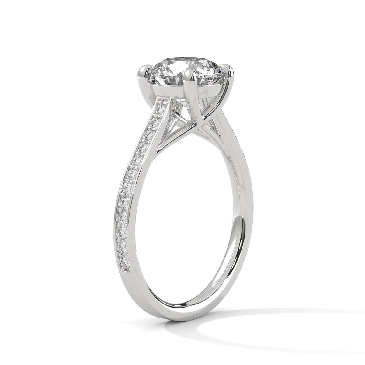 Celestial Crown Solitaire Ring