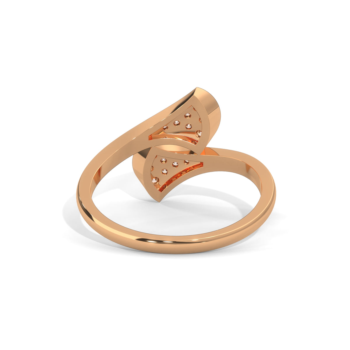 Dual Fan Bypass Diamond Ring