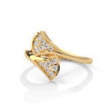 Dual Fan Bypass Diamond Ring