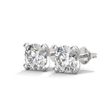 Brilliant Ice Solitaire Stud Earrings