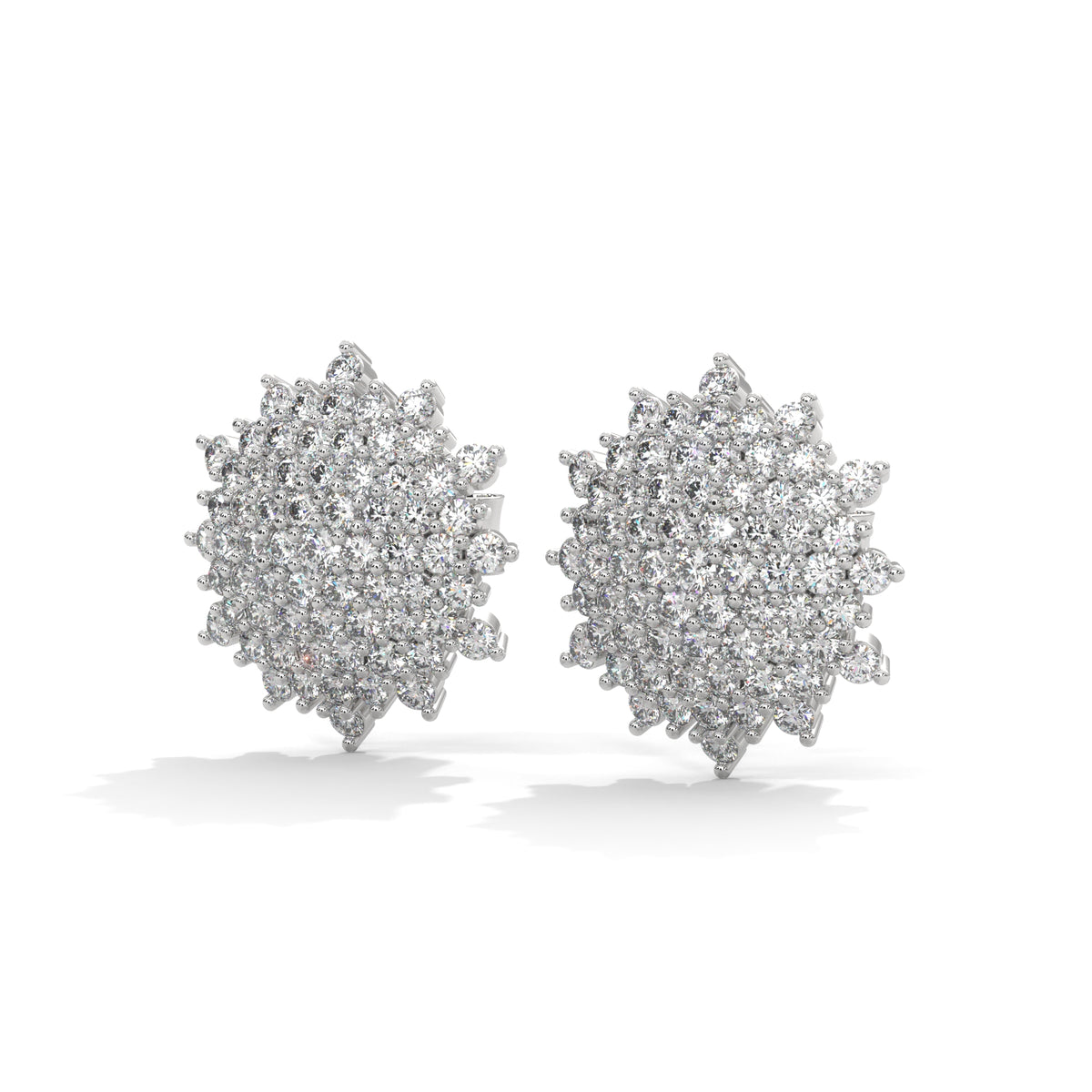 Snowflake Bloom Cluster Earrings
