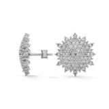 Snowflake Bloom Cluster Earrings